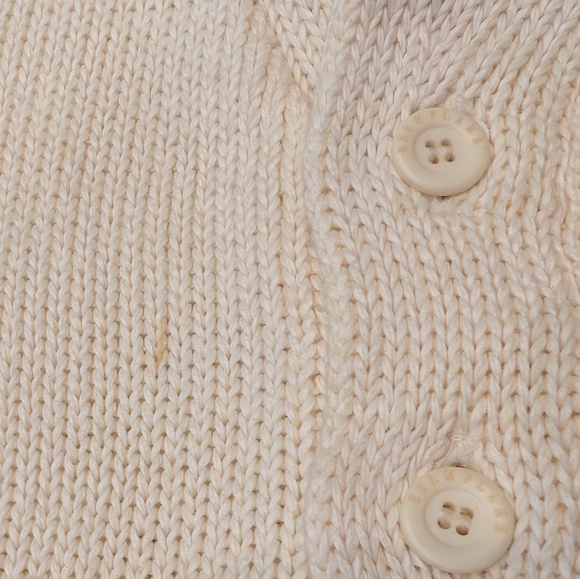 Esemplare Linen Cotton Knit Cardigan Cream Men's Size Medium Made in Italy - Picture 9 of 9